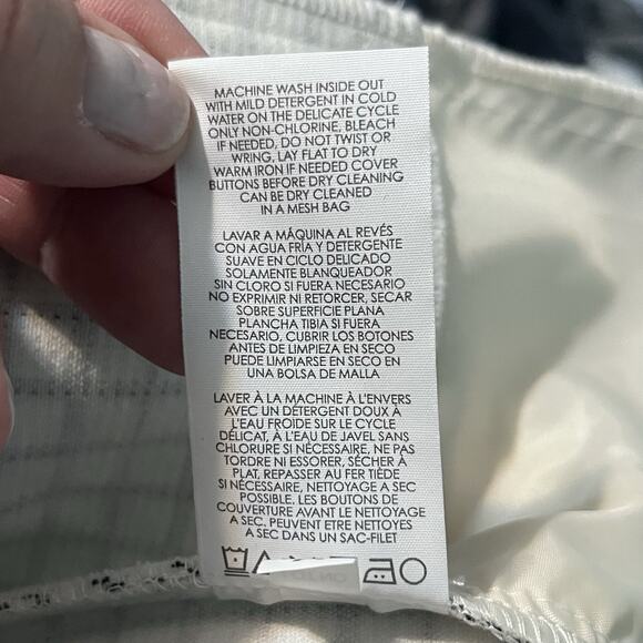 Cabi Blazer Women’s Black White Windowpane Mock Neck Checkered Pockets Med - Picture 6 of 6